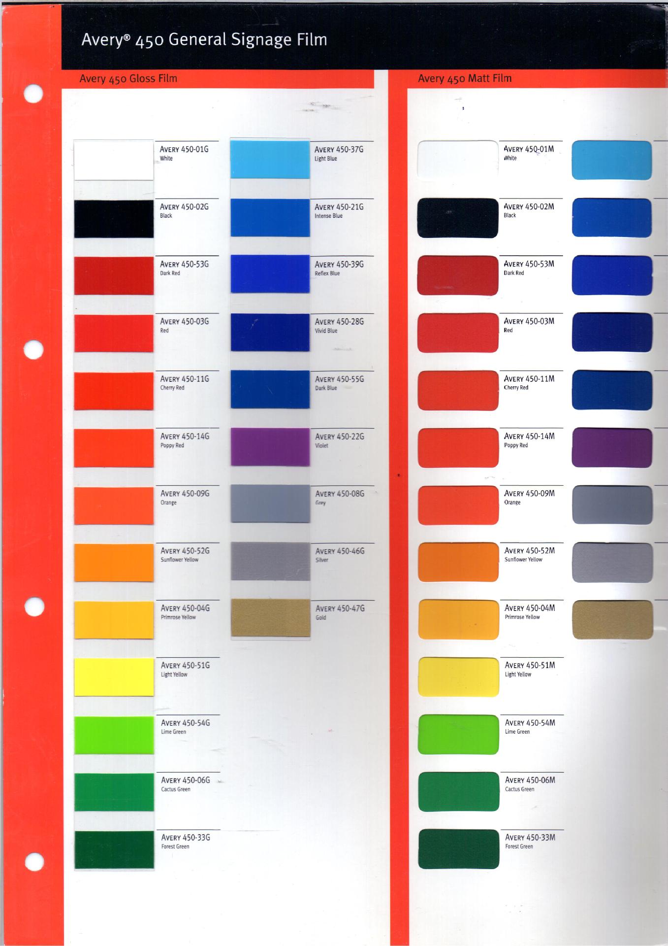 供应艾利4500/5500/450系列贴膜