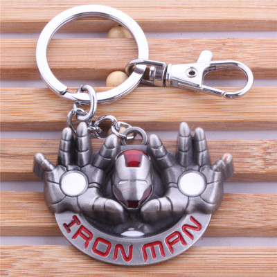 速賣通熱銷 電影周邊 Iron Man鋼鐵俠鑰匙扣 挂件外貿批發
