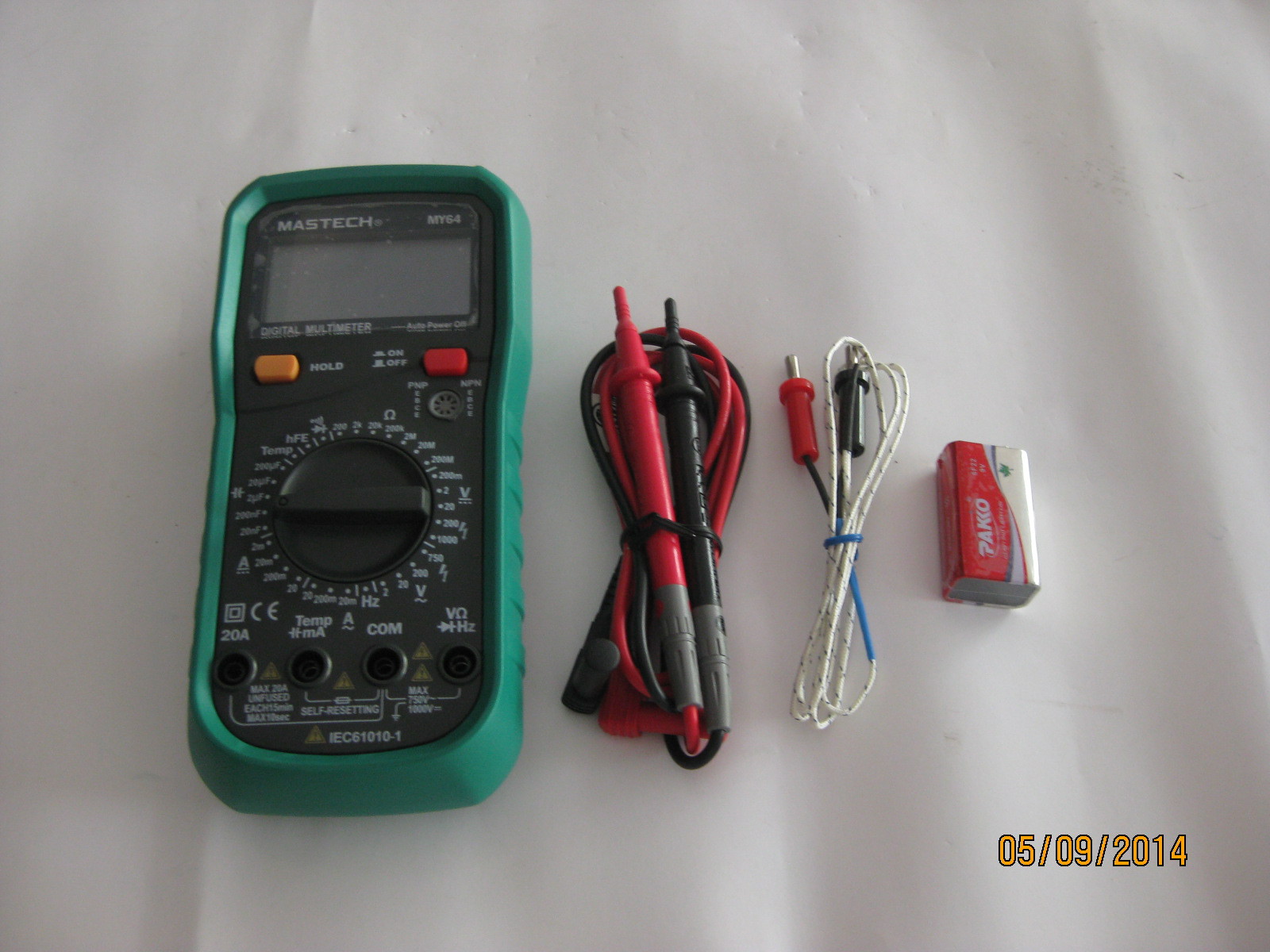 华仪仪表 新款MY64 带温度测试数字万用表 MASTECH