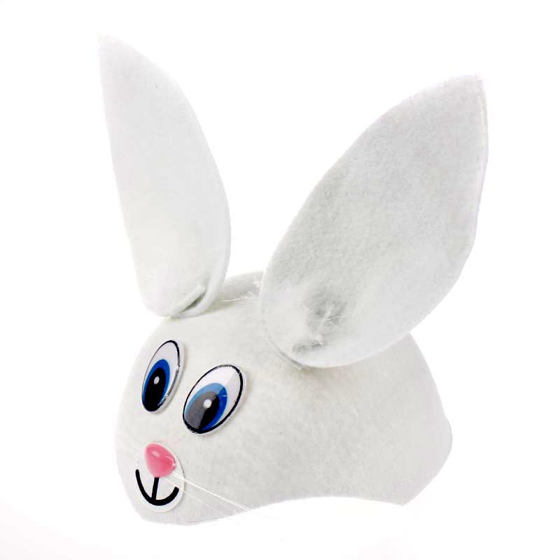 Кролик, шапка, белый кролик