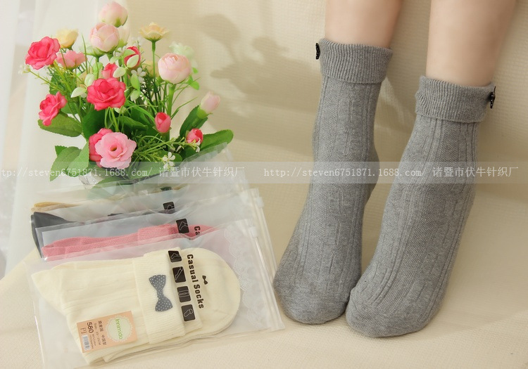 cute bow medium tube socks   NSFN40130