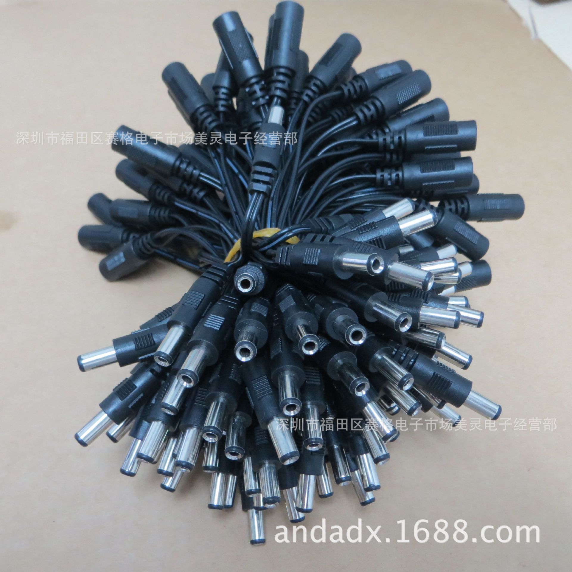 DC电源转换线 电源延长线 5.5*2.1母转5.5*2.5公