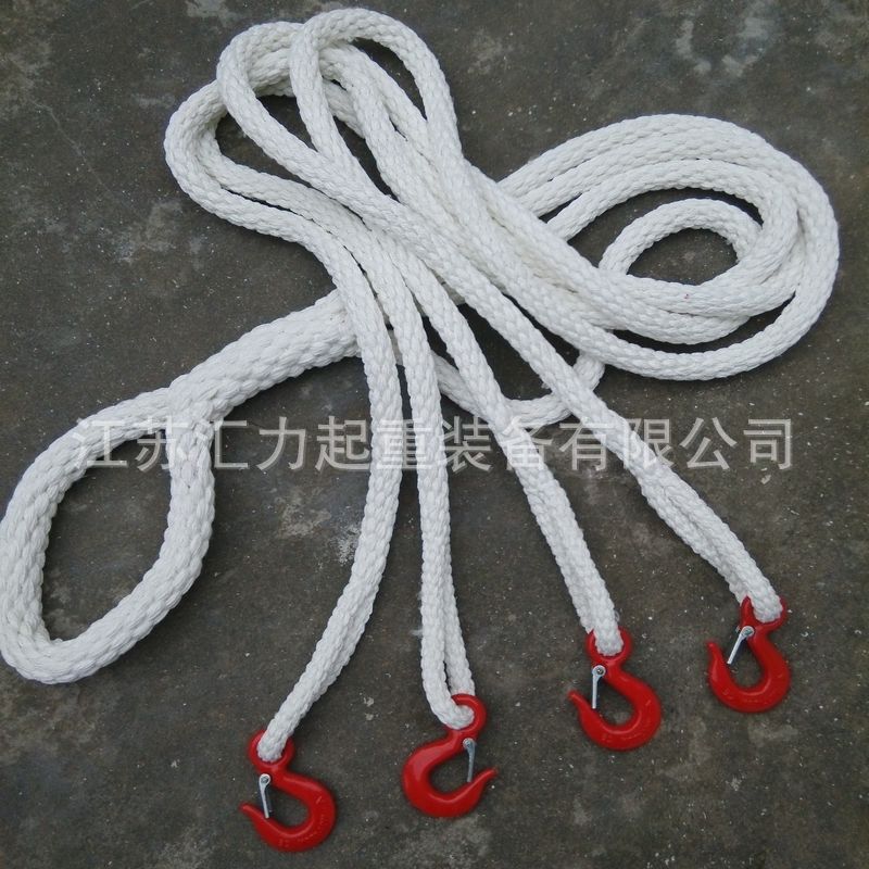 供应尼龙吊装绳5t4m 三叉钩式尼龙吊装绳5t2m 组合吊装绳