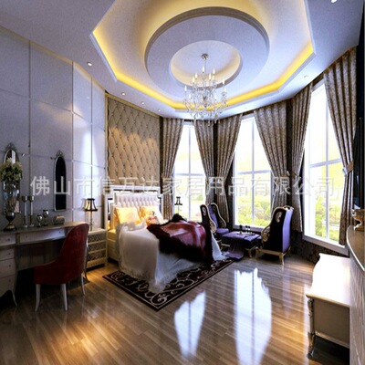 2017 new pattern Ceiling curtains Bay window curtains Foshan Shunde Fabric art Shades cloth