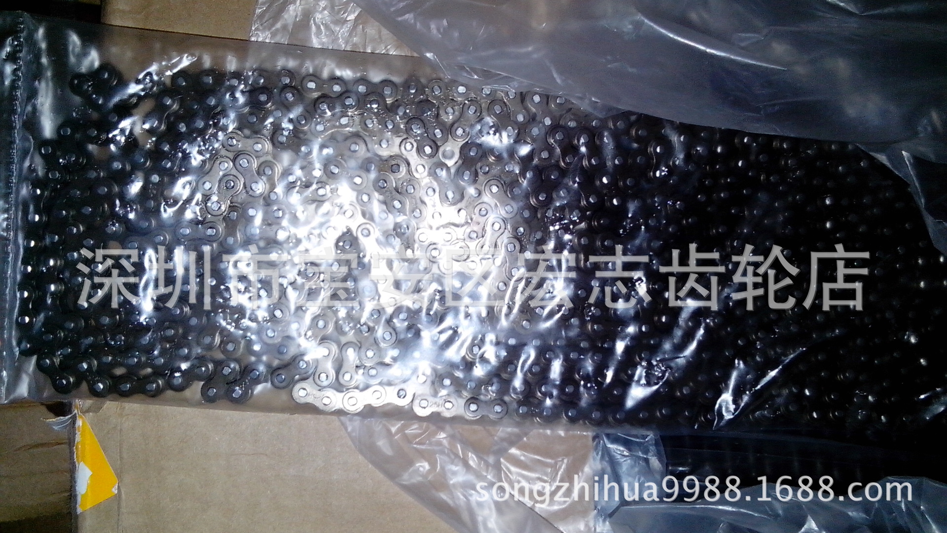 供应2分不锈钢加工链条  25H链条现货流水线波峰焊传动链条现货