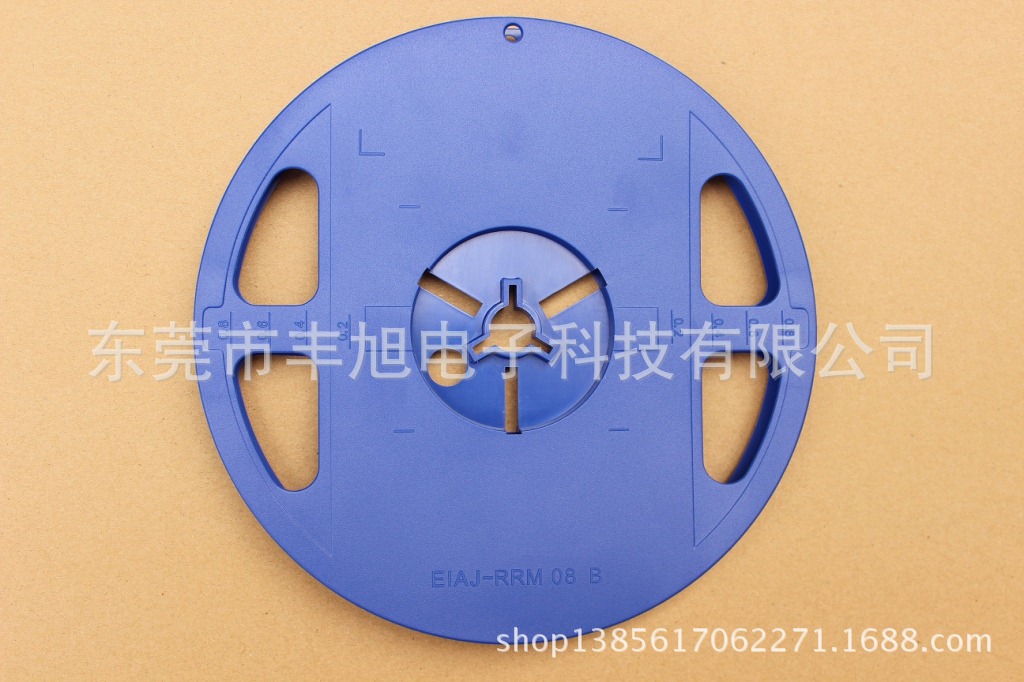 厂家直销 IC专用蓝色塑胶塑料卷盘 PS原料 二三极管卷盘 载带卷盘