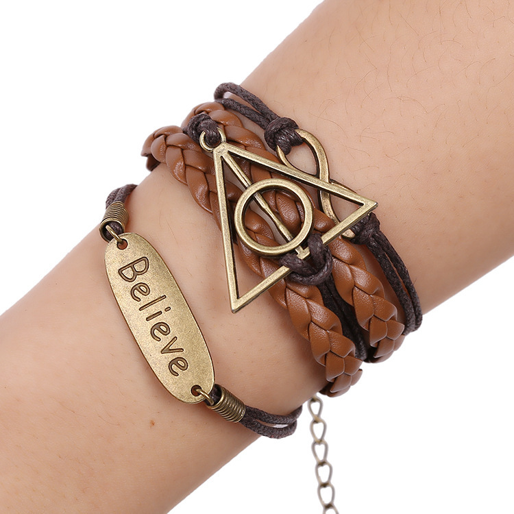 Men's jewelry Harry Potter believe Saint European and American new jewelry diy bracelet Foreign trade Original order