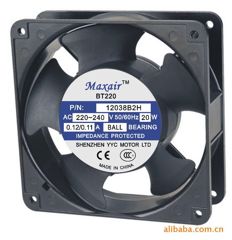 Manufactor supply instrument meter 12038B2HL CCC CE UL Axial Fan YYC