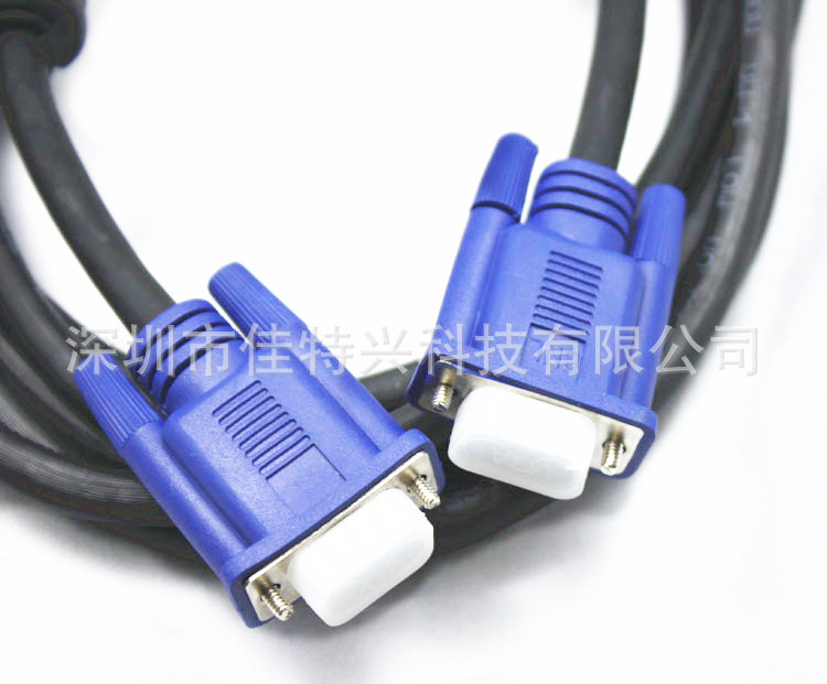 厂家工程级VGA线 3+6VGA线 双环全铜VGA电脑电视高清连接线 批发-阿里巴巴