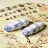 Jewelry accessories Crystal crack beans make Jingdezhen neck link pendant accessories DIY jewelry material Doudou