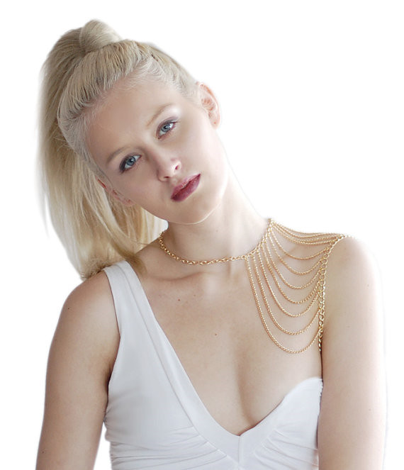 Boho Catena multistrato per il corpo Collana con catena a spalla con frange Nappa a strati Imbracatura Shoudler Reggiseno sexy Catena Dichiarazione Gioielli in stile etnico per le donne_voghion.com