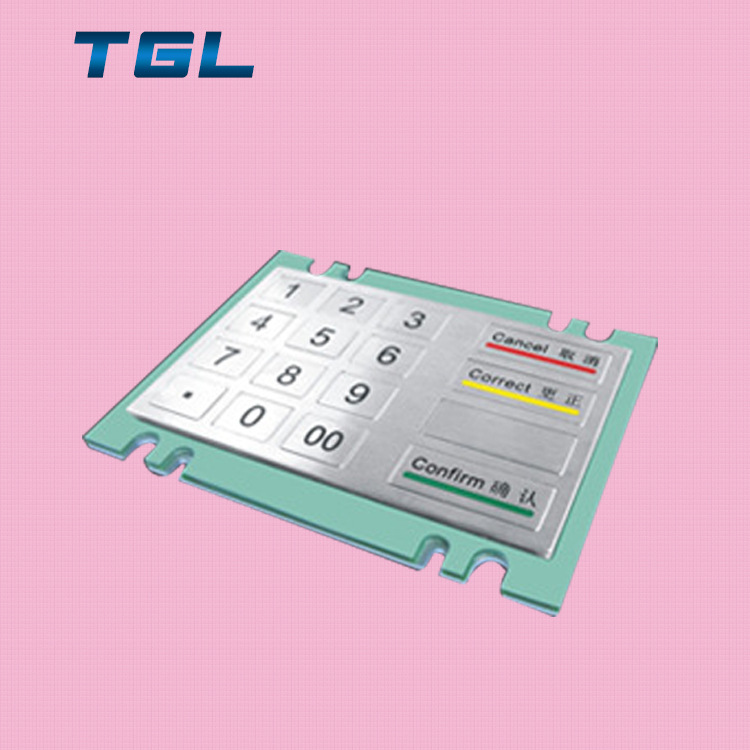 批发销售 PS/2 USB接口超耐用金属密码键盘 按钮密码键盘不锈钢