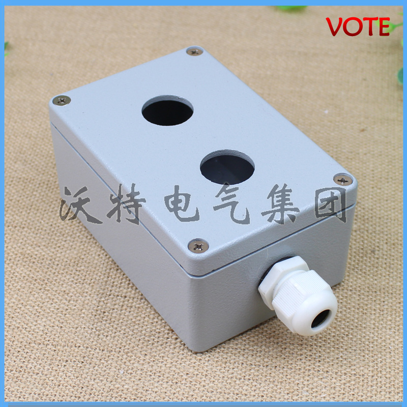 金属按钮控制盒 BOL-22  2孔控制按钮盒 防水盒 两孔按钮盒