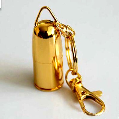 厂家批发金属圆头子弹头U盘 个性创意商务赠品优盘USB钥匙扣特价|ms