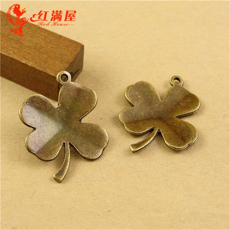 A1865 古青 1.45克 复古四叶花 DIY饰品批发 复古饰品 60个/包