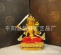 彩绘文殊铜鎏金菩萨像