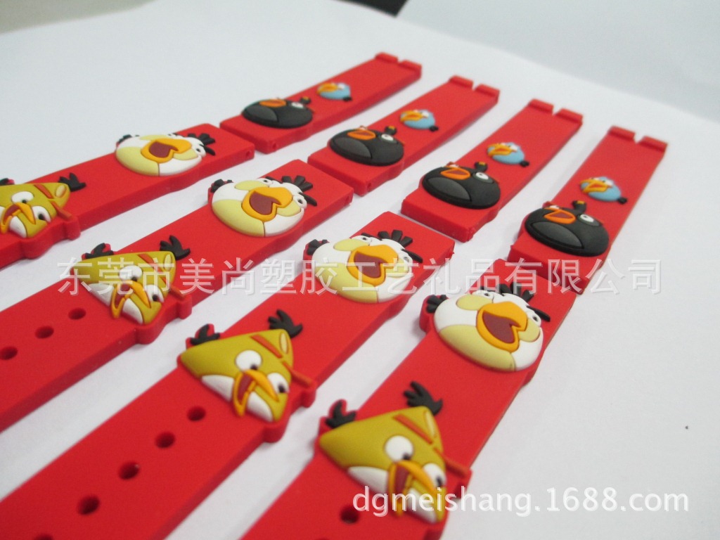 pvc軟膠手錶帶 塑膠手錶帶 專業定做