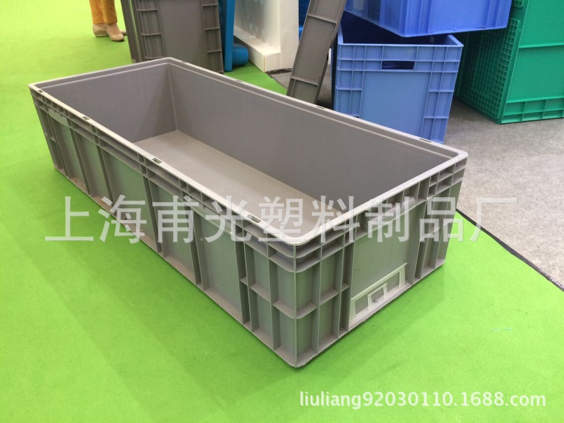 上海甫光塑料供应标准灰色物流箱，周转箱，汽配箱