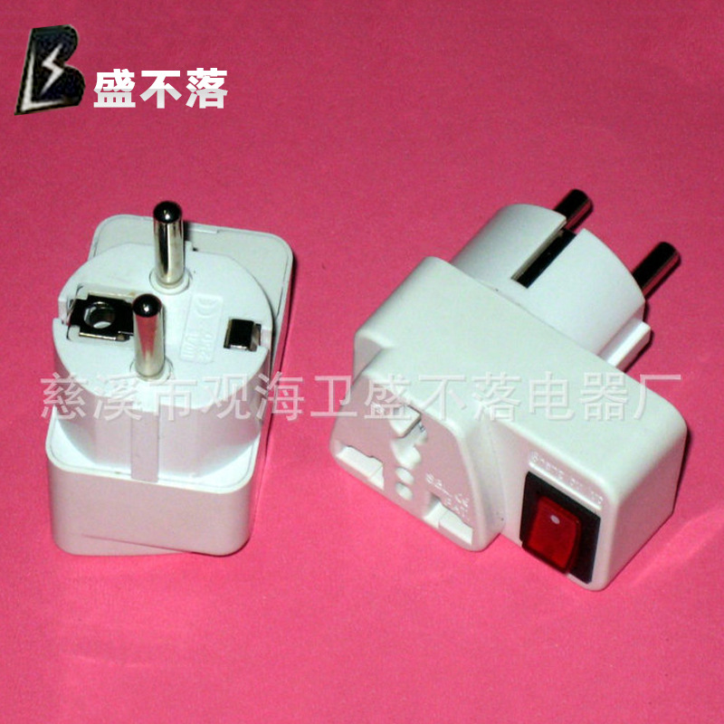 厂家供应 SBL-806F 欧式插头转换器 高品质实用插头转换器