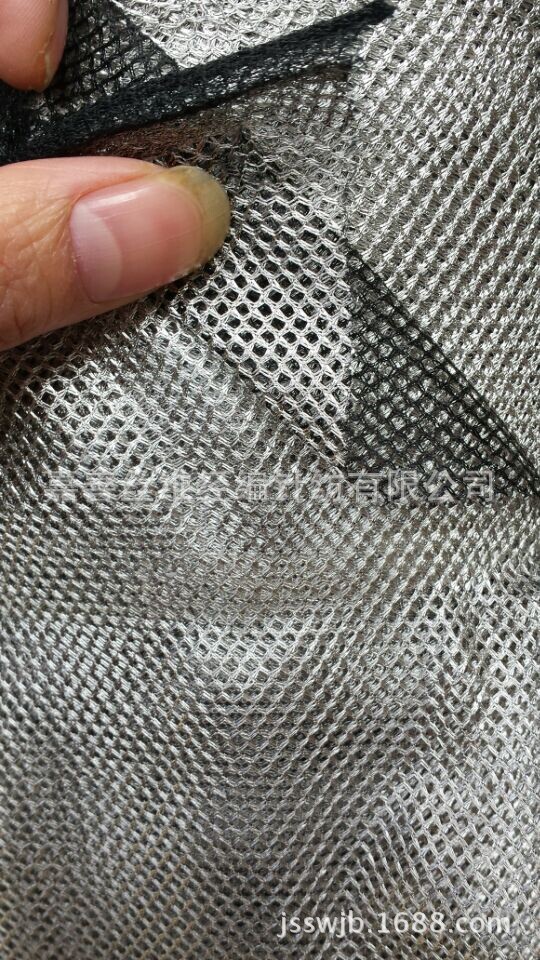 日本抗紫外线涂银网布帐篷布防水针织功能性网眼布