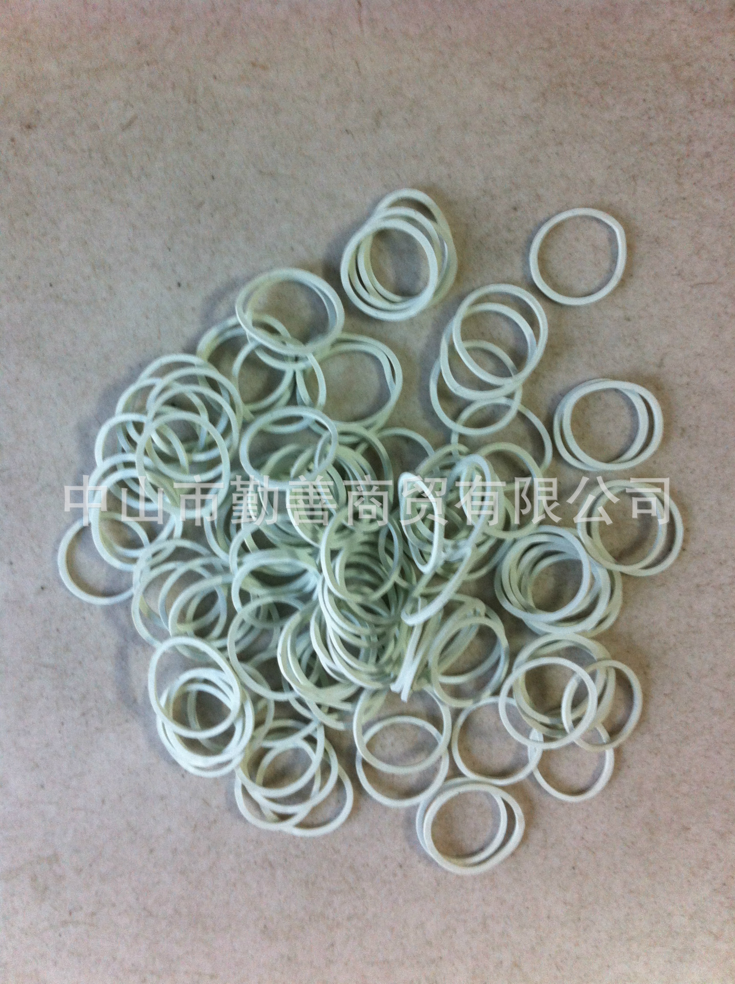 批发牛皮筋 耐高温皮筋0.6*0.9白色橡胶圈橡皮筋工业劳保用品