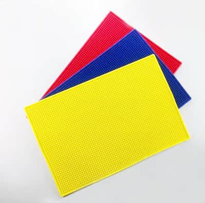 工厂批发 酒吧吧垫橡胶垫彩色大号方形酒吧吧台调酒用防滑垫|ms