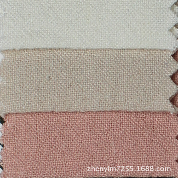 M-292  现货棉麻洗水服装家纺面料