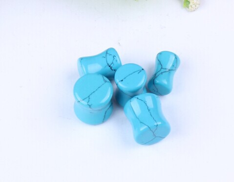 16mm Blue Turquoise Ear Expander Auricle Ear Tunnel Piercing Jewelry detail image 8