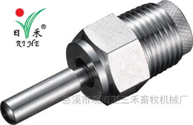 加厚钢帽不锈钢畜牧加水器细杆乳头式饮水器猪水嘴