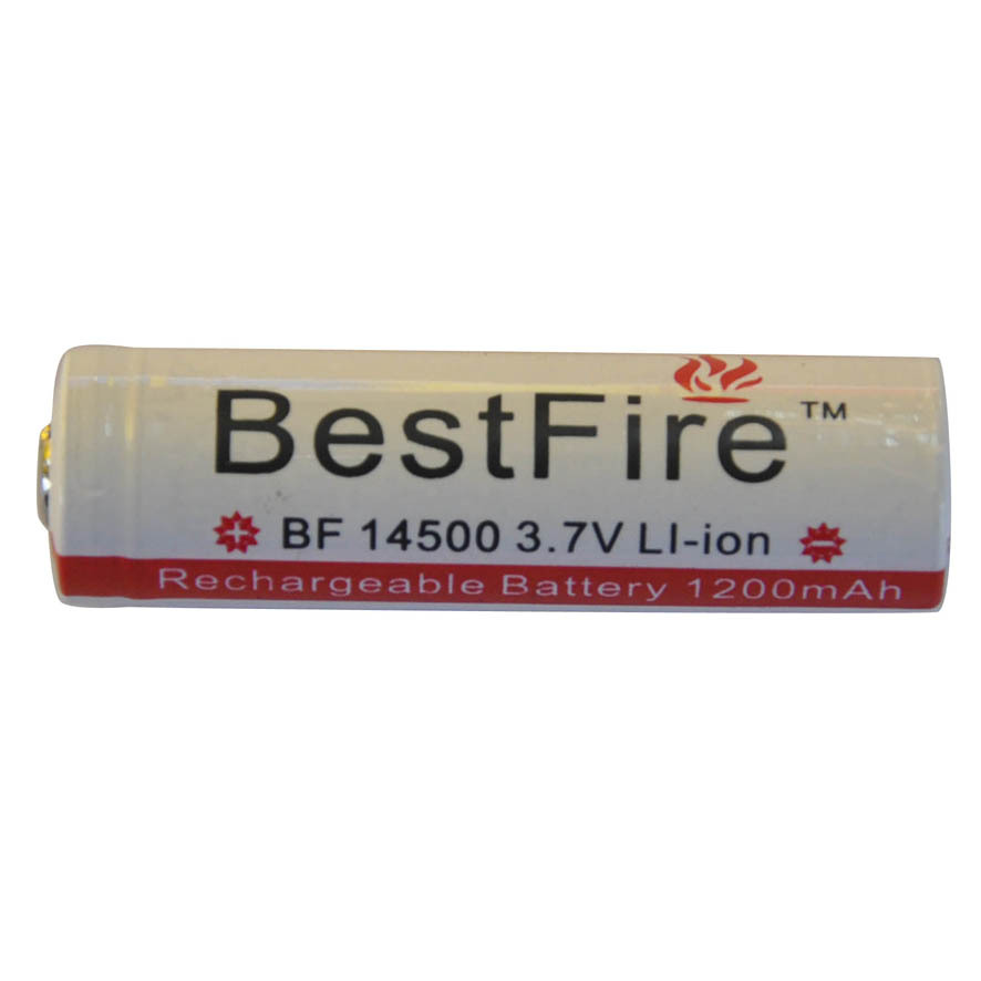14500BestFire1200毫安加板尖头3.7V锂电池可充电便携高容量