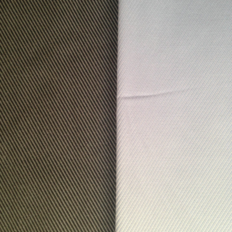 厂家供应 条子布 全棉 夏款衬衫面料 一花二式