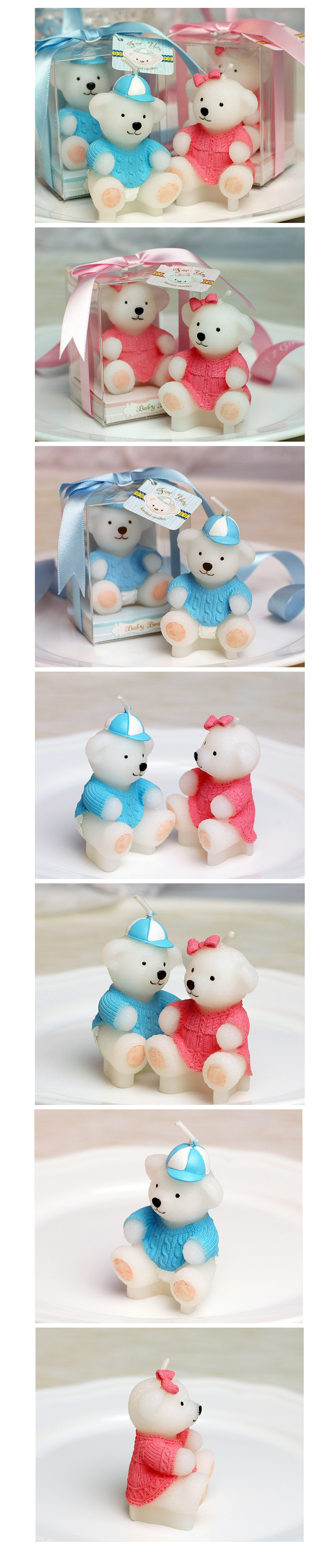 Birthday Bear Wax Birthday Candle display picture 1
