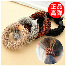 2元店灯笼圈发绳 韩版超值加粗高弹玉米花发圈 皮筋头花头饰600g