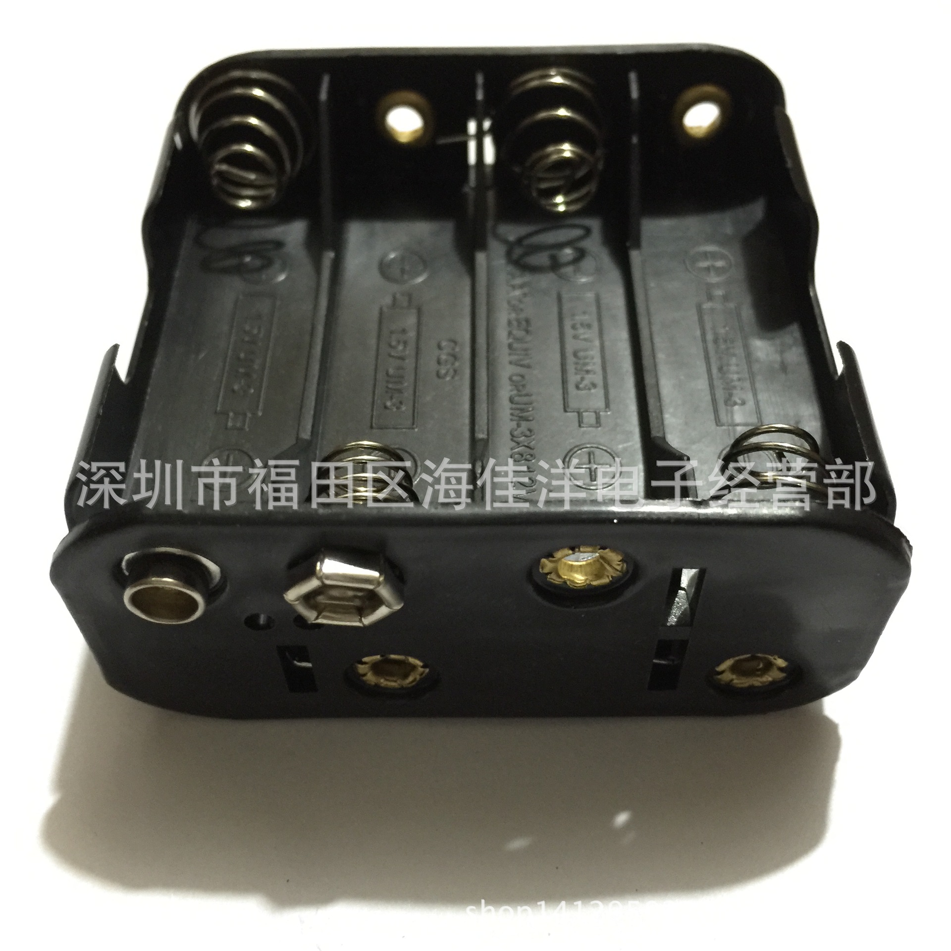 现货 5号8节背叠带9v扣电池盒 8aa背靠背电池盒12v 五号八节