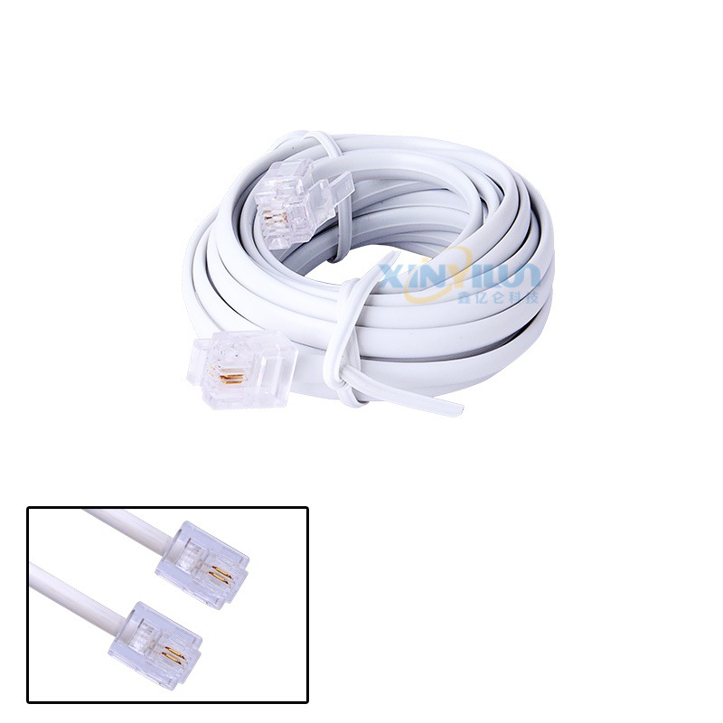 电话线 RJ11 6p2c 美式电话机线 2芯电话线 3米约10尺座机办公