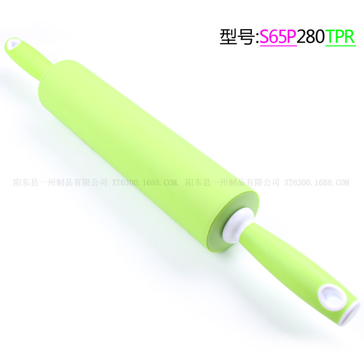 280mm塑料筒硅胶面橡塑手柄擀面杖 面粉棍 面棍 压面杖