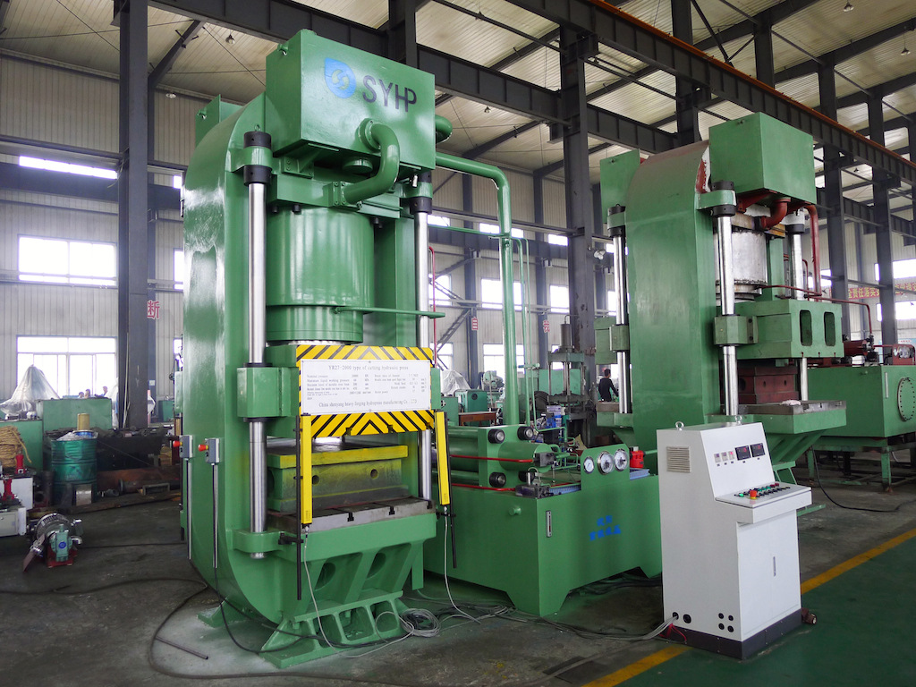 沈阳重锻3000吨、5000吨铝锅压机