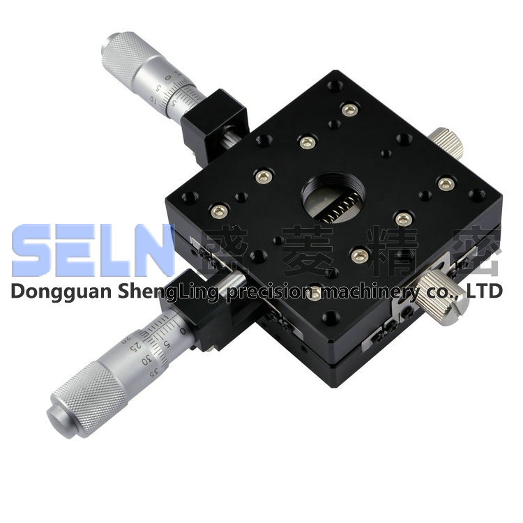 供应交叉导轨高精度超薄型LY60-CB位移平台手动微调滑台XYSPG60-A