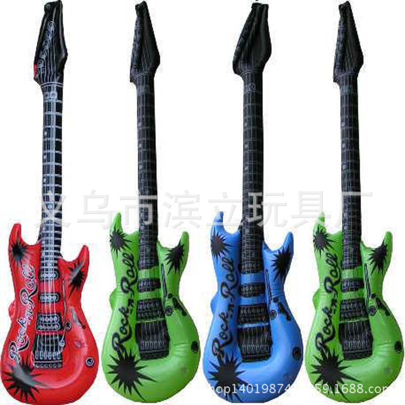 Individual inflatable ecological guitar PVC