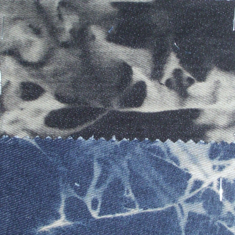 MB4042现货供应扎染牛仔布料 鞋材服装牛仔布料