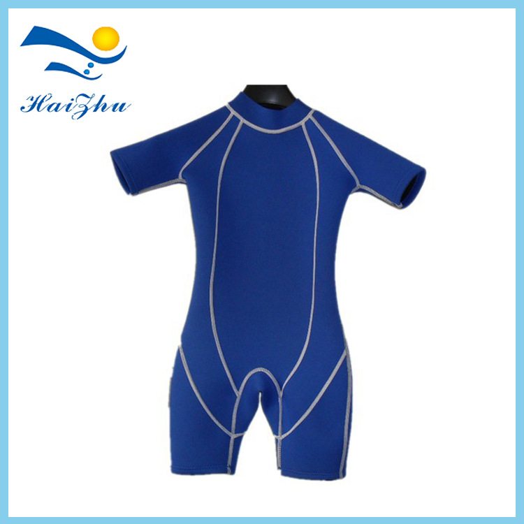 直销供应  防晒潜水冲浪服 防晒短袖冲浪服 蓝色短款冲浪服|ru