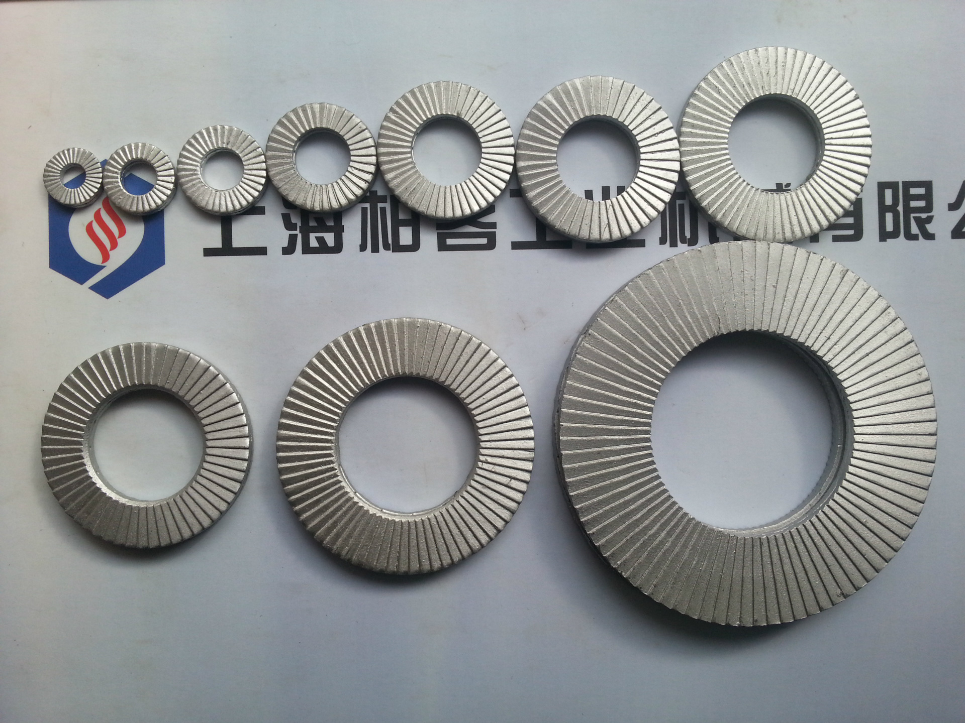 DIN25201双叠垫圈弹簧、碳钢镀达克罗耐腐蚀垫片高强防松弹簧垫圈