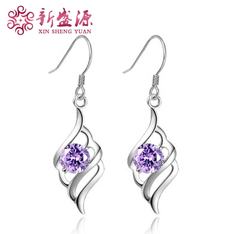 Прямые фабрики стерлингового серебра 925 пробы Корейская версия классических серег на складе оптовая торговля серьги на заказ