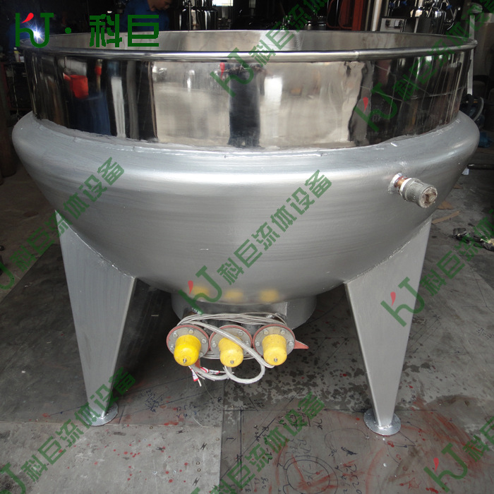 电加热400L立式无搅拌夹层锅 导热油加热锅