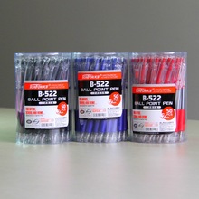 天豐522圓珠筆 塑料促銷禮品筆 定制印刷logo 油筆 簡易筆50支/桶