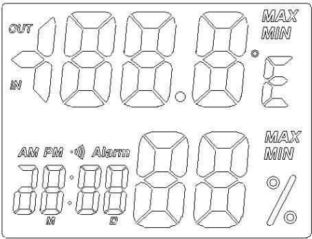 DL8186： 1.5V四位时间温湿度IC，最大最小,5键IC