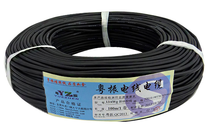 Cable de silicona extra suave 13AWG negro
