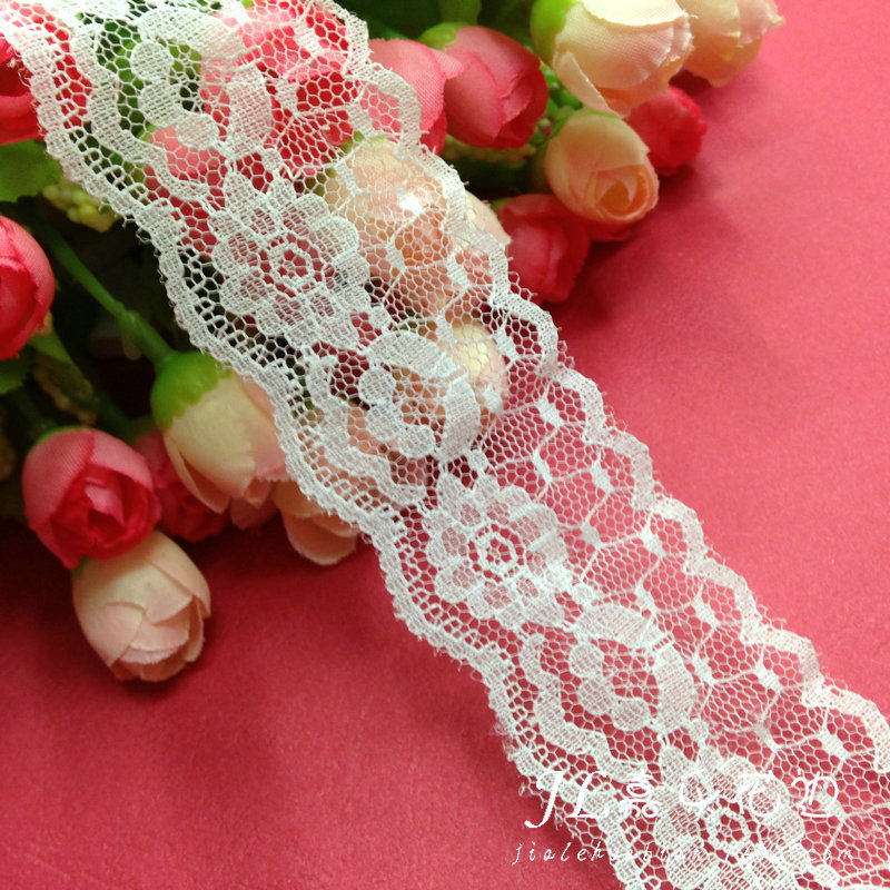 714蕾丝花边 4cm单层蕾丝辅料花边 高档服装面料长期现货供应