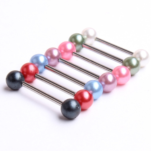 Labret piercing jewelry detail image