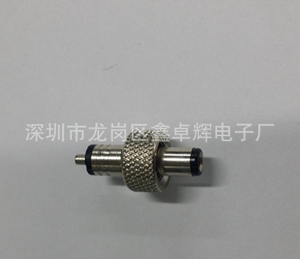 供应DC5525 5521带螺纹电源插头DC音叉